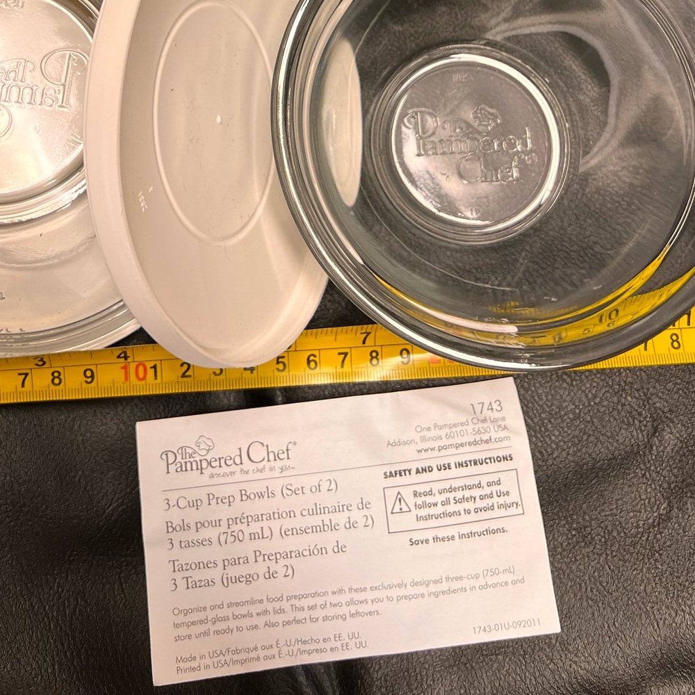Set of 3 cup Prep Bowls.
